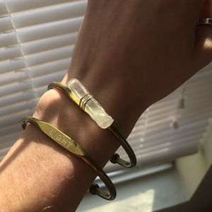 Two Piece Gold Bracelet Set